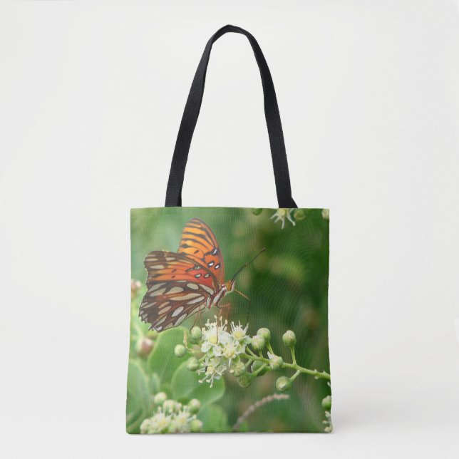 Bolso De Tela Mariposa naranja (Anverso)