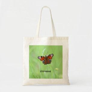Bolso De Tela Mariposa Pavo Real