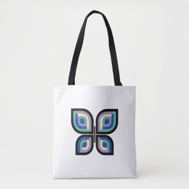 Bolso De Tela Mariposa Petal Prisma (Anverso)