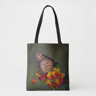 Bolso De Tela Mariposa reina en algas tropicales