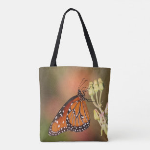 Bolso De Tela Mariposa reina en una rama