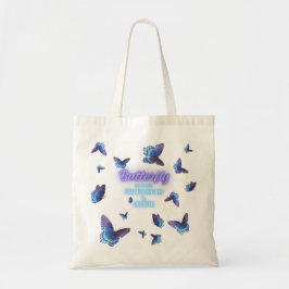 Bolso De Tela Mariposa Simboliza Transformación Crecimiento Índi