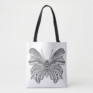 Bolso De Tela Mariposa tropical inspirada 2