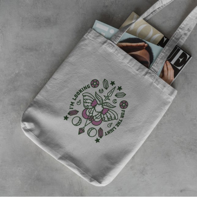 Bolso De Tela Mariposa Y Cristales Mágicos (Subido por el creador)