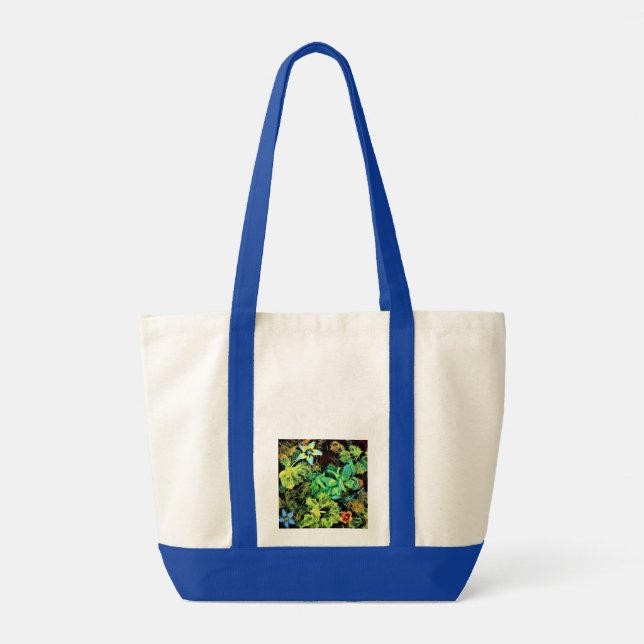 Bolso De Tela Mariposa y Flor Rodilius Tote Bag (Reverso)