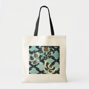 Bolso De Tela Mariposa y flores