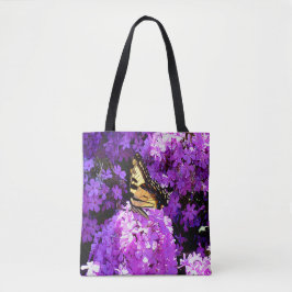Bolso De Tela Mariposa y Phlox