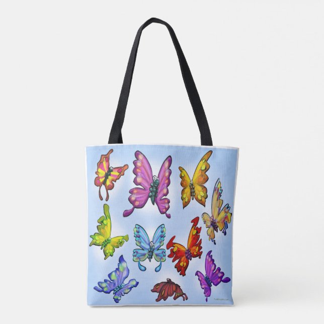 Bolso De Tela Mariposas (Reverso)