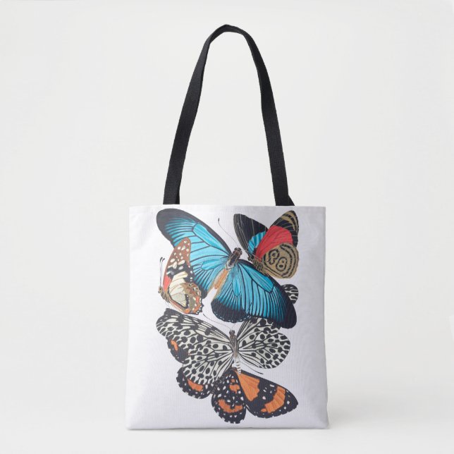 Bolso De Tela Mariposas (Anverso)