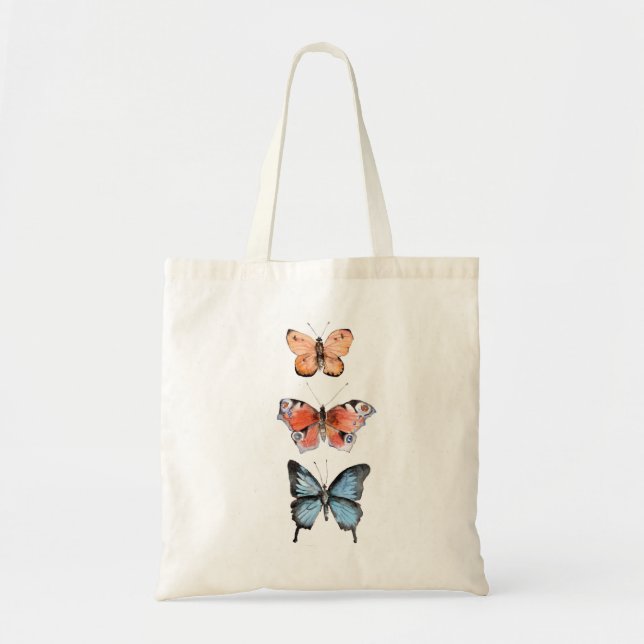 Bolso De Tela Mariposas (Frente)