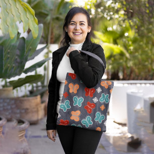 Bolso De Tela Mariposas