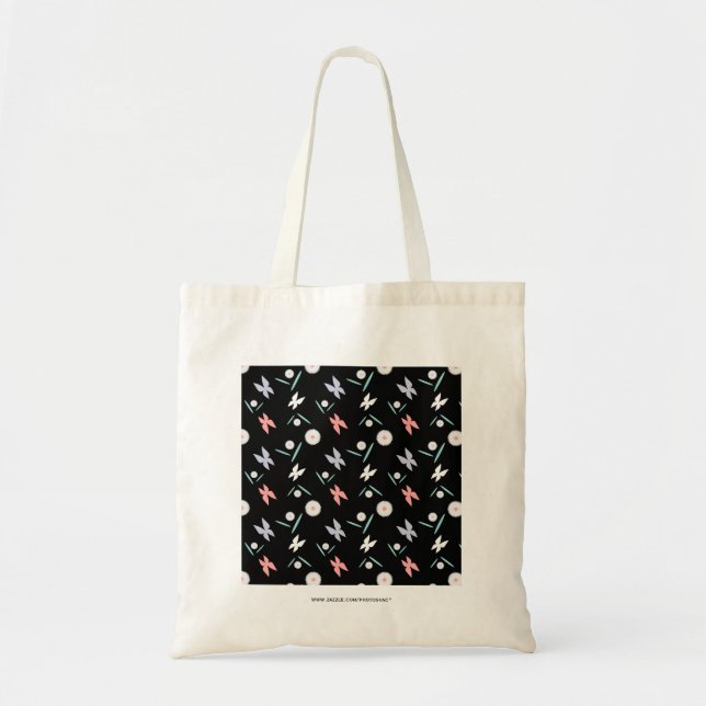 Bolso De Tela Mariposas (Frente)
