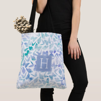 Bolso De Tela Mariposas acuáticas y acuáticas de Lilac