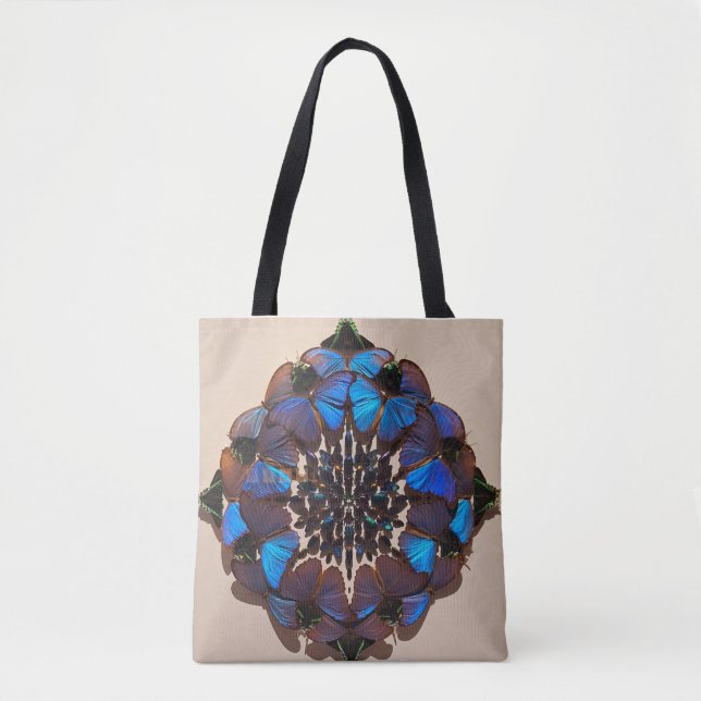 Bolso De Tela Mariposas azules (Anverso)