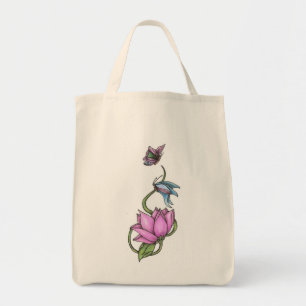 Bolso De Tela Mariposas con el tote orgánico del ultramarinos d