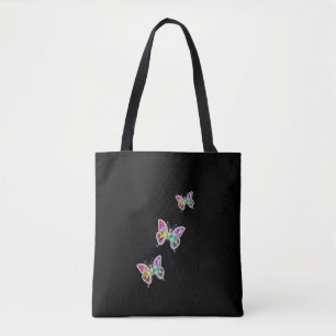 Bolso De Tela Mariposas de cristal de arcoiris joyas