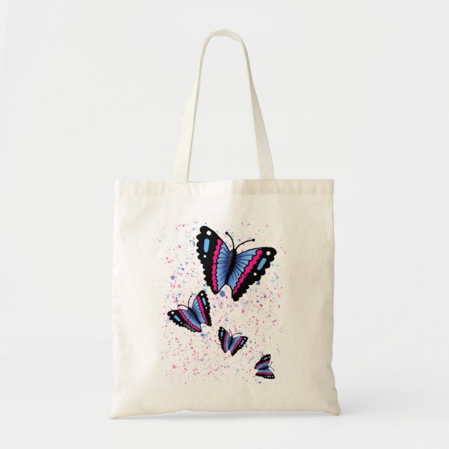 Bolso De Tela Mariposas de KiniArt (Frente)