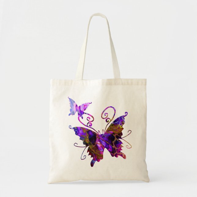 Bolso De Tela Mariposas de la fantasía (Frente)
