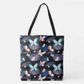 Bolso De Tela Mariposas de medianoche en vuelo