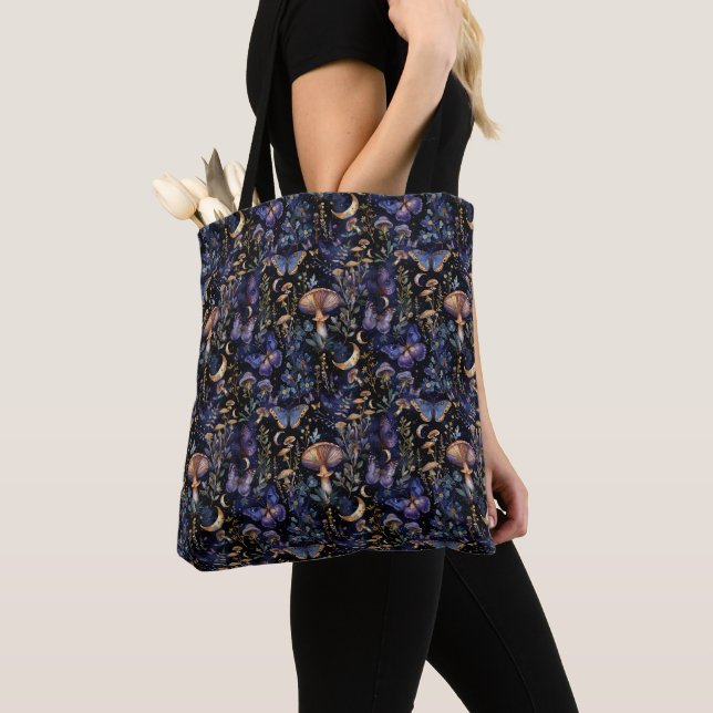 Bolso De Tela Mariposas Elegantes Patrón Floral de Polillas (Detalle)