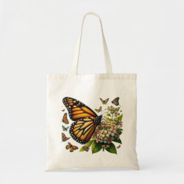 Bolso De Tela Mariposas monarcas Salvando Petales de flores