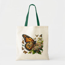 Mariposas monarcas Salvando Petales de flores