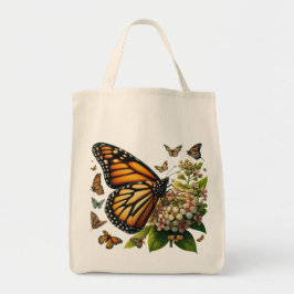 Bolso De Tela Mariposas monarcas Salvando Petales de flores