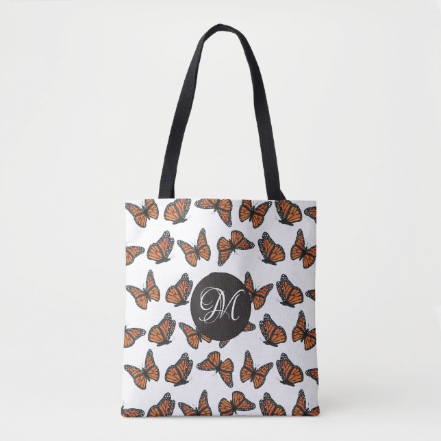 Bolso De Tela Mariposas monarcas Tote Bag (Anverso)