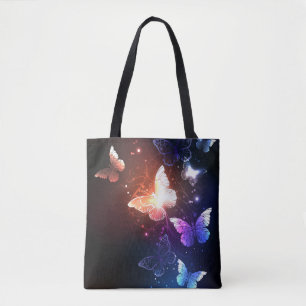 Bolso De Tela Mariposas nocturnas brillantes