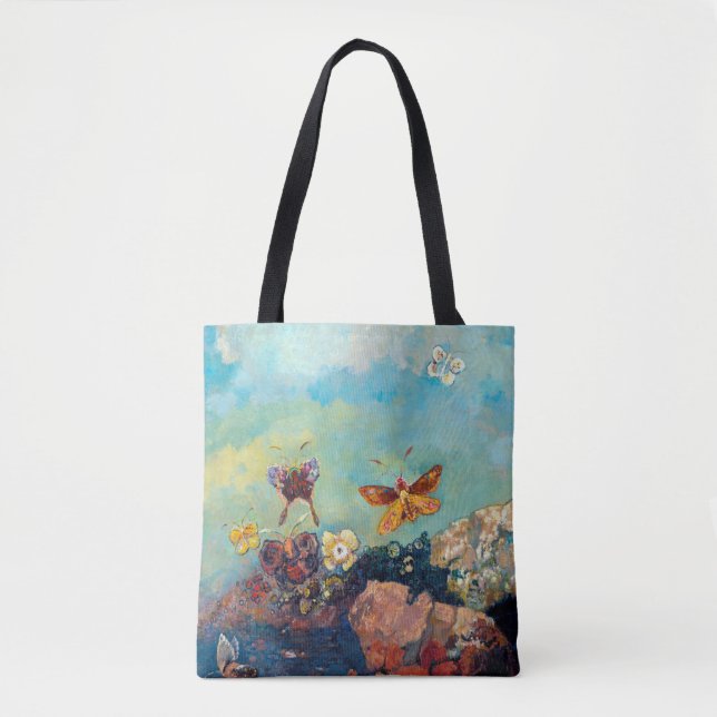 Bolso De Tela Mariposas, Redon (Anverso)