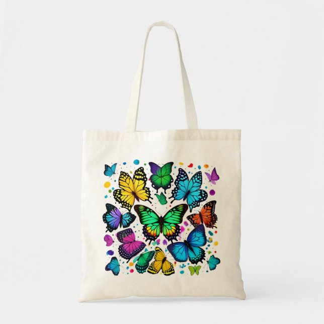 Bolso De Tela Mariposas Simplemente Enspired (Frente)