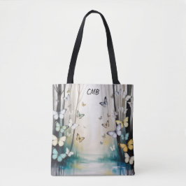 Bolso De Tela Mariposas Sutiles Personalizadas