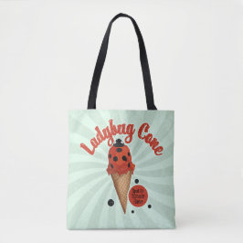 Bolso De Tela Mariquita Caprichosa | Arte Retro de Helado