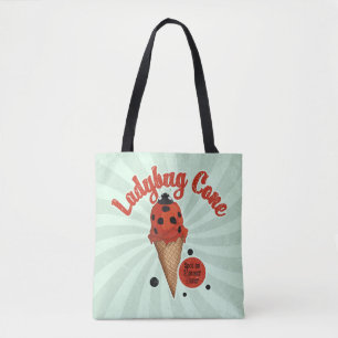 Bolso De Tela Mariquita Caprichosa   Arte Retro de Helado