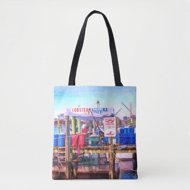 Bolso De Tela Mariscos más frescos (Anverso)