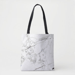 Bolso De Tela MÁRMOL BLANCO DE PixDezines