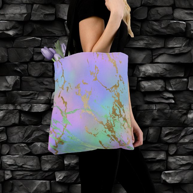 Bolso De Tela Mármol del Milenio | Jugador Pastel Arcoiris Ombre (Subido por el creador)