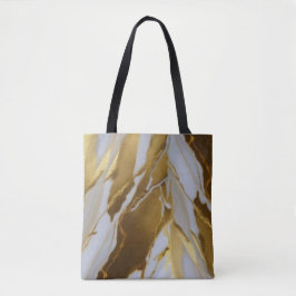 Bolso De Tela Mármol Dorado 3