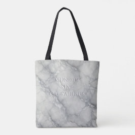 Bolso De Tela Mármol "Mundus Sine Caesaribus"