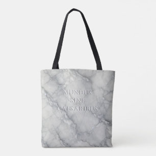 Bolso De Tela Mármol "Mundus Sine Caesaribus"