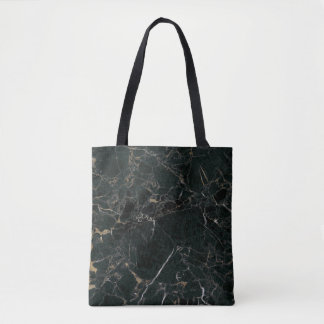 Bolso De Tela Mármol Negro Elegante: Fondo Texturizado