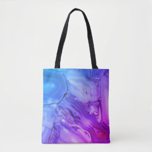 Bolso De Tela Mármol púrpura exótico