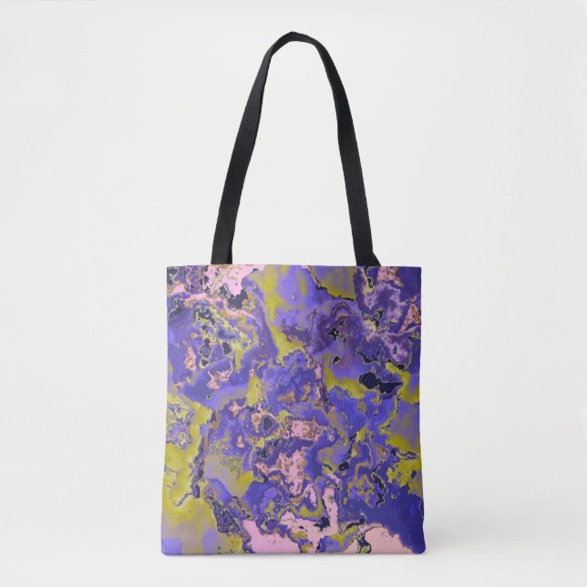 Bolso De Tela Mármol Radioactivo (Anverso)