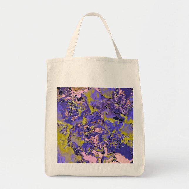 Bolso De Tela Mármol Radioactivo (Frente)