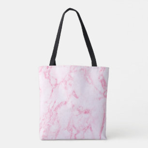 Bolso De Tela Mármol rosa