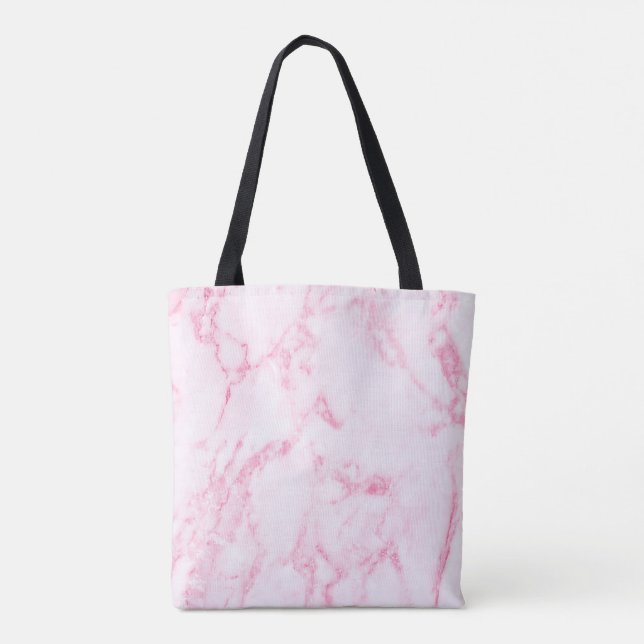 Bolso De Tela Mármol rosa (Reverso)