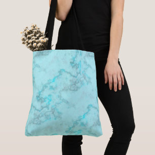 Bolso De Tela Mármol turquesa