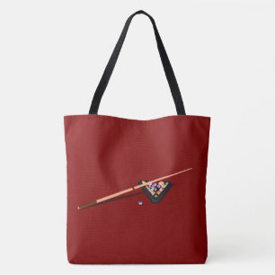 Bolso De Tela Maroon Billiard Table