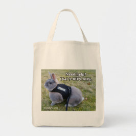 Bolso De Tela Marque el tote del ultramarinos del bollo de 9