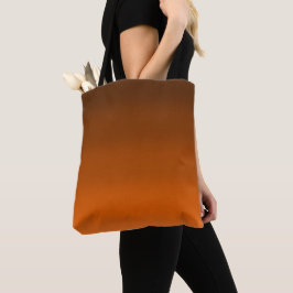 Bolso De Tela Marrón a Naranja